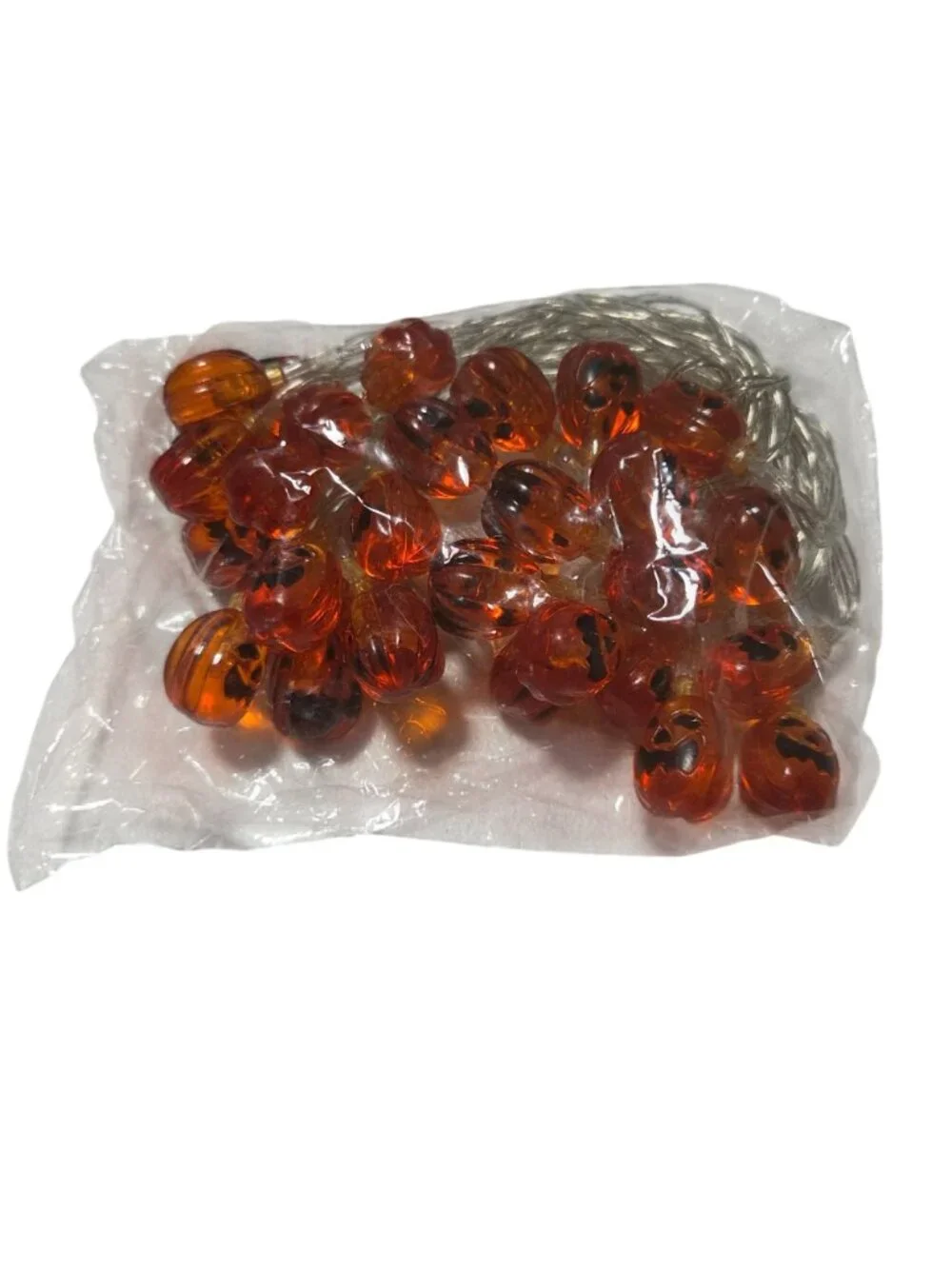 Halloween Pumpkin LED String Lights Battery Operated For Indoor Outdoor Decor